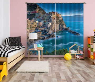 3D Blue Sea 118 Marco Carmassi Curtain Curtains Drapes