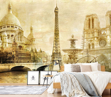 3D Eiffel Tower 1711 Wall Murals