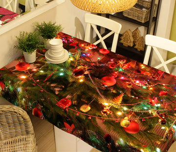 3D Shiny Christmas Beauty 51 Tablecloths Tablecloths AJ Creativity Home 