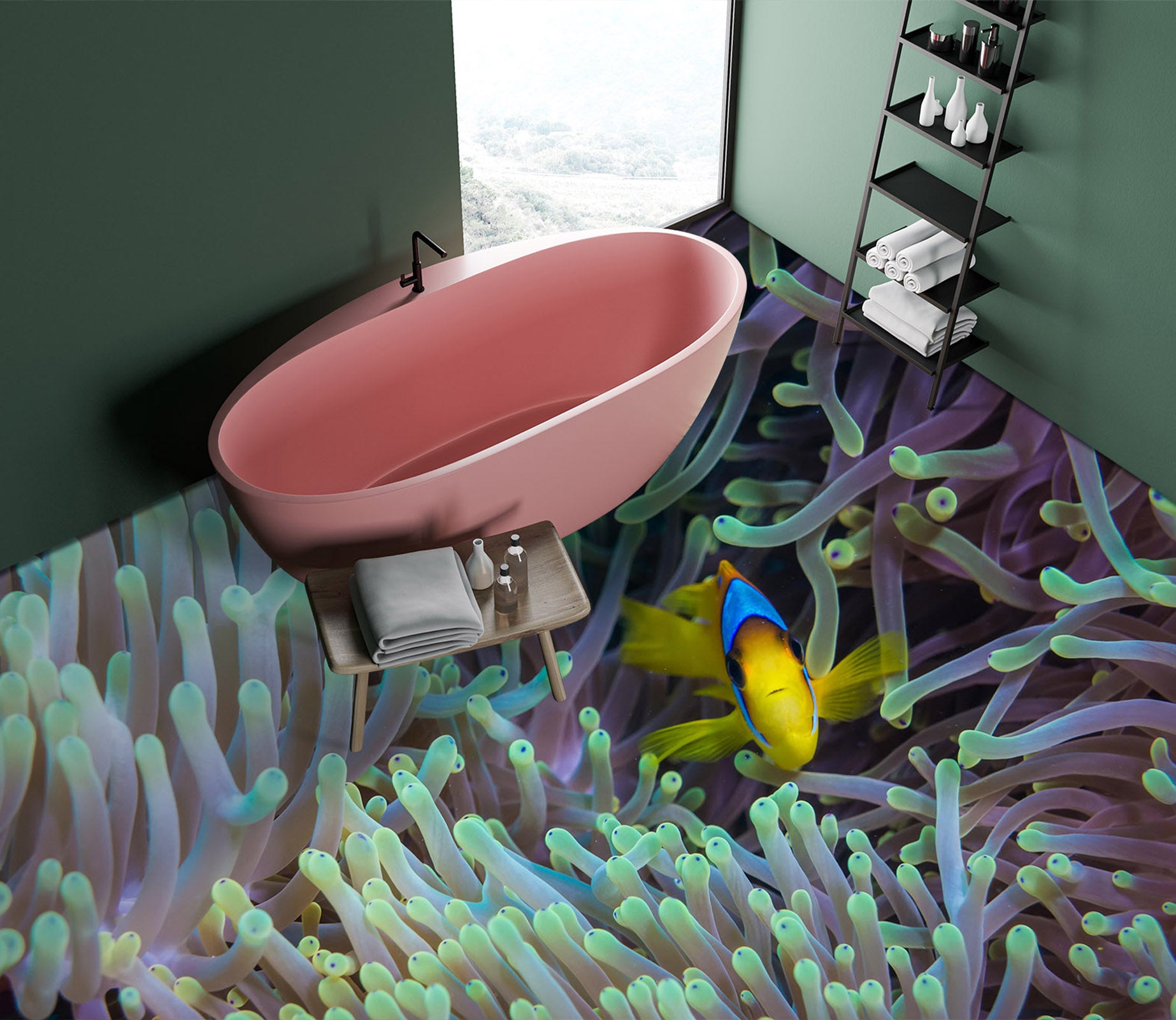 3D Coral Life 319 Floor Mural  Wallpaper Murals Rug & Mat Print Epoxy waterproof bath floor