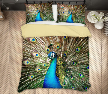 3D Peacock 72009 Bed Pillowcases Quilt