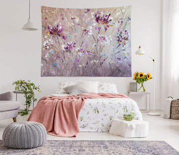 3D Purple Flower 3493 Skromova Marina Tapestry Hanging Cloth Hang