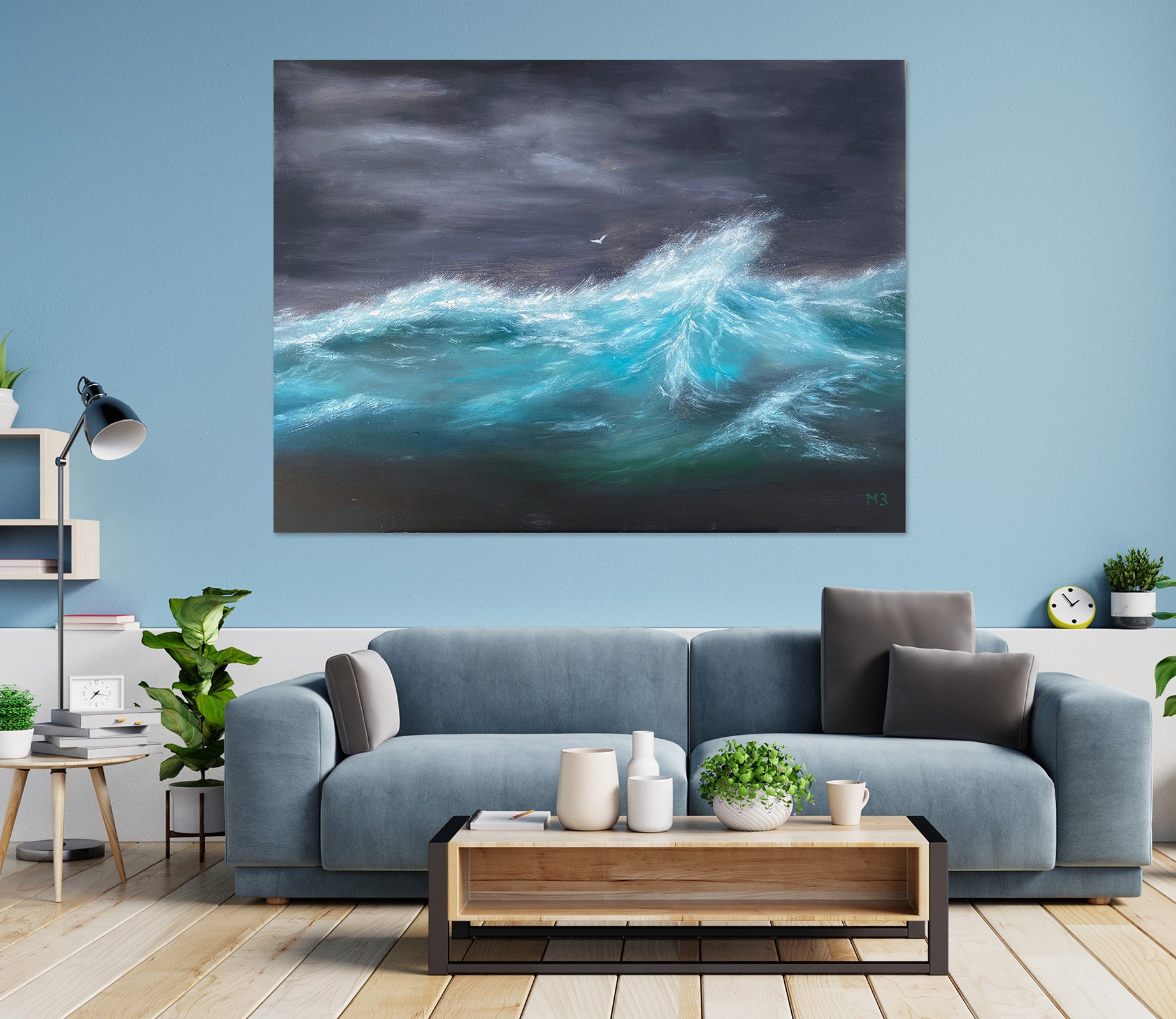 3D Waves 10057 Marina Zotova Wall Sticker