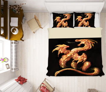 3D Dragon 7019 Ciruelo Bedding Bed Pillowcases Quilt