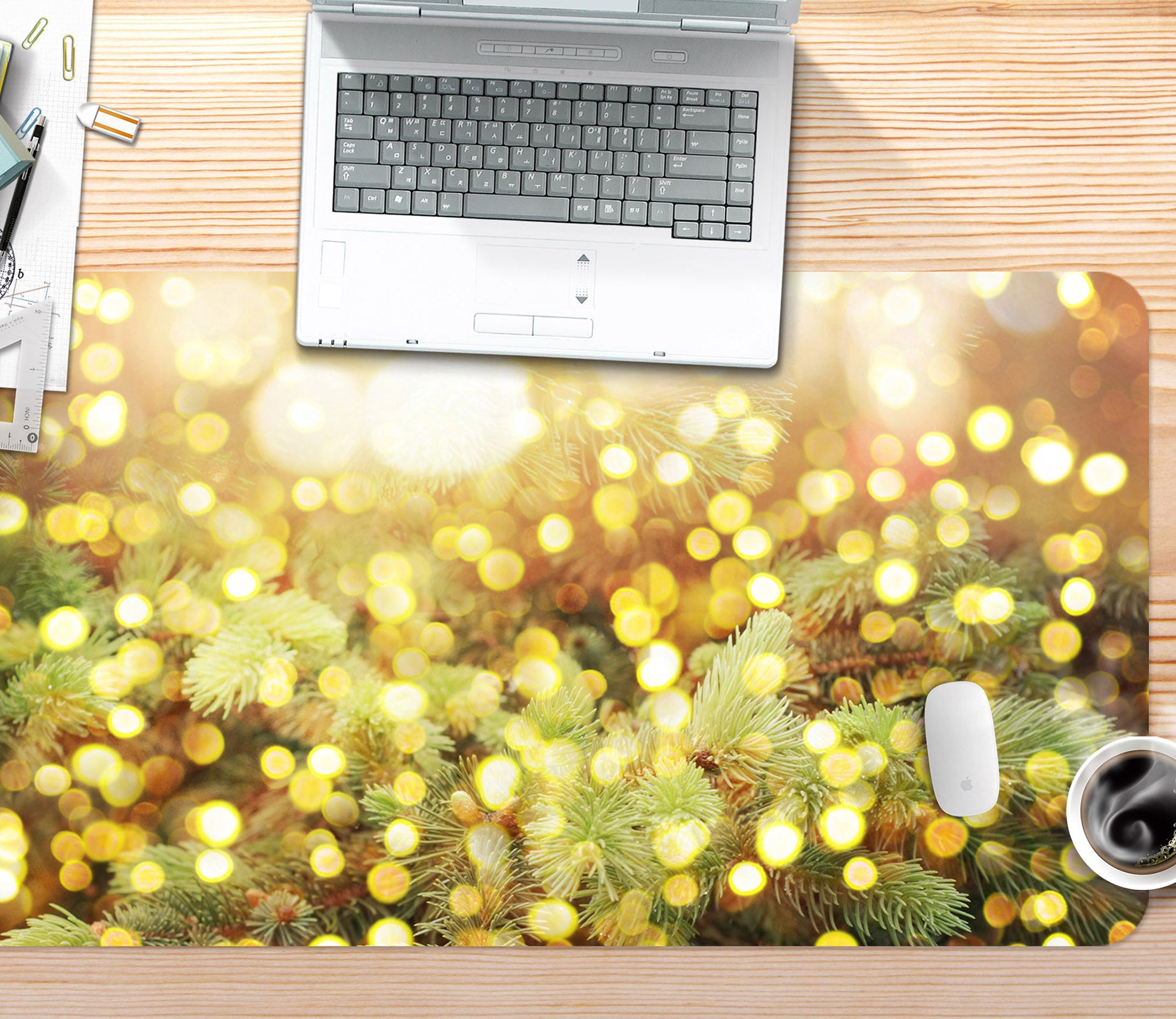 3D Aperture 53173 Christmas Desk Mat Xmas