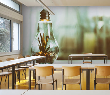 3D plants in the light bulb 19 Wall Murals Wallpaper AJ Wallpaper 2 