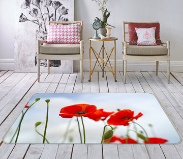 3D Red Flowers 1170 Marco Carmassi Rug Non Slip Rug Mat