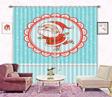 3D Old Man Pattern Lace 66 Curtains Drapes Curtains AJ Creativity Home 