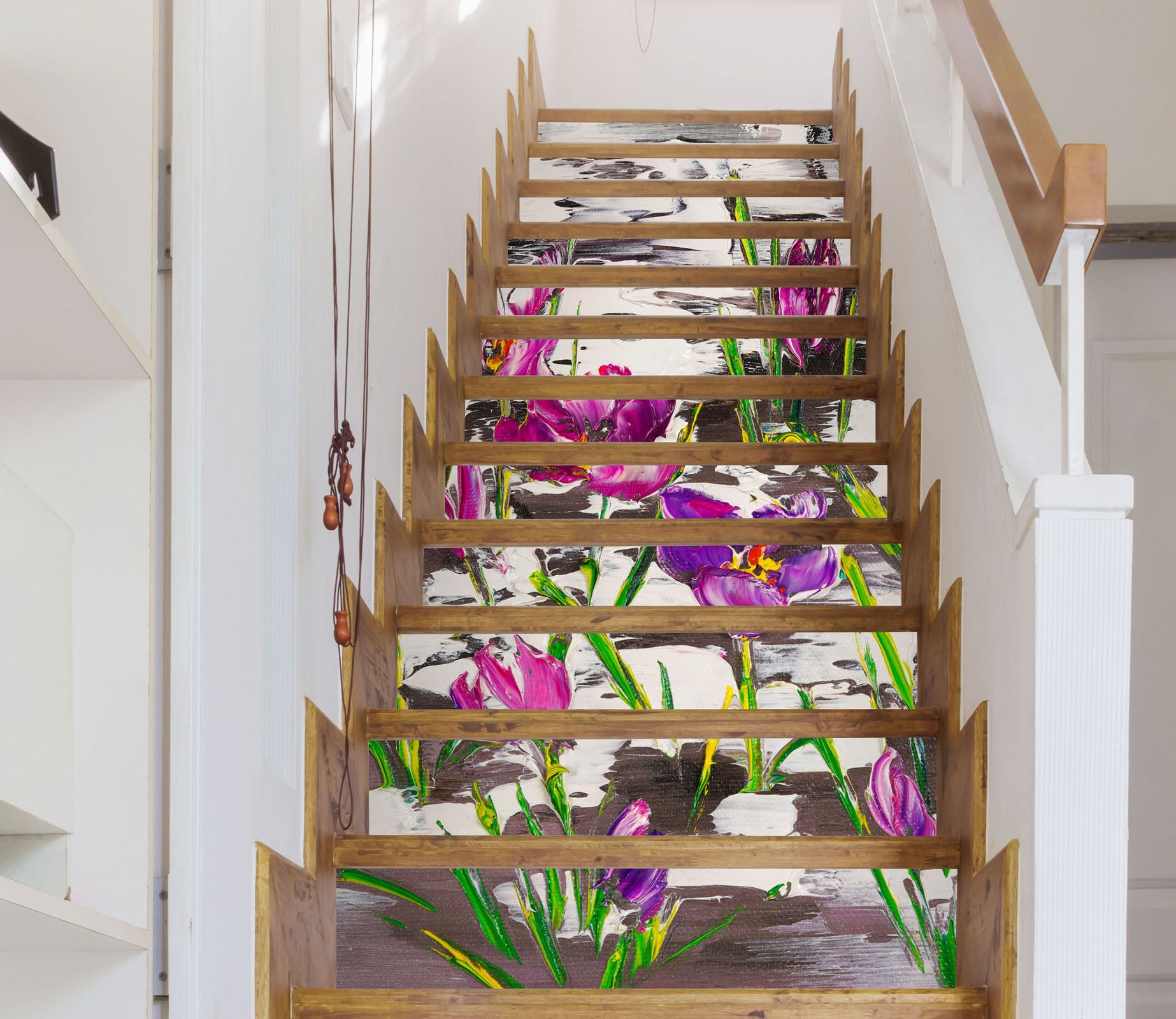 3D Flowers Grass 823 Skromova Marina Stair Risers