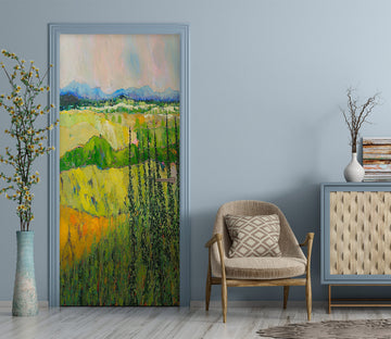 3D Grass Field Bush 9359 Allan P. Friedlander Door Mural