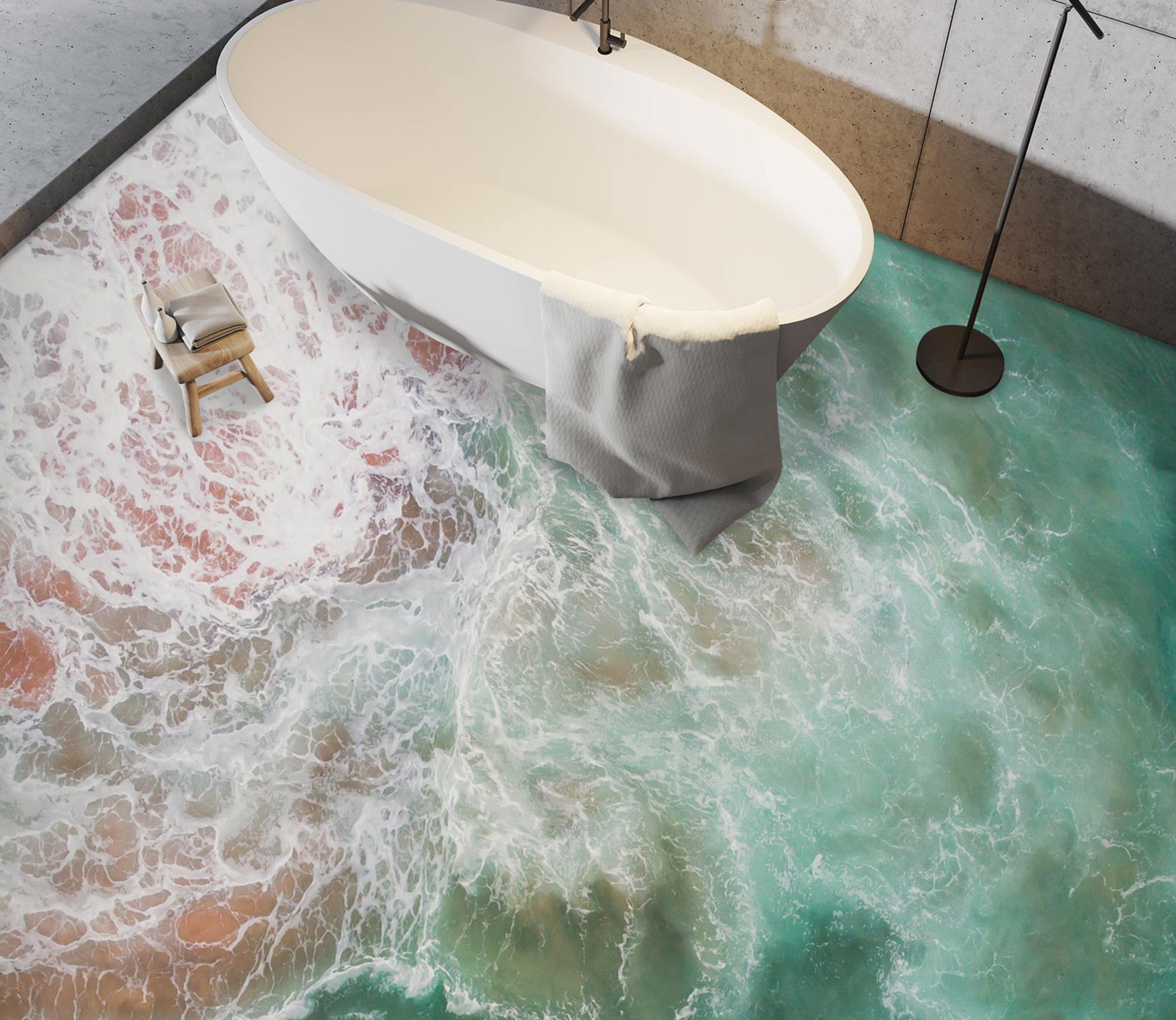 3D Splash Memory 183 Floor Mural  Wallpaper Murals Rug & Mat Print Epoxy waterproof bath floor