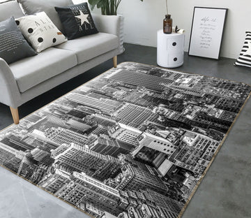 3D Grey City 1135 Marco Carmassi Rug Non Slip Rug Mat