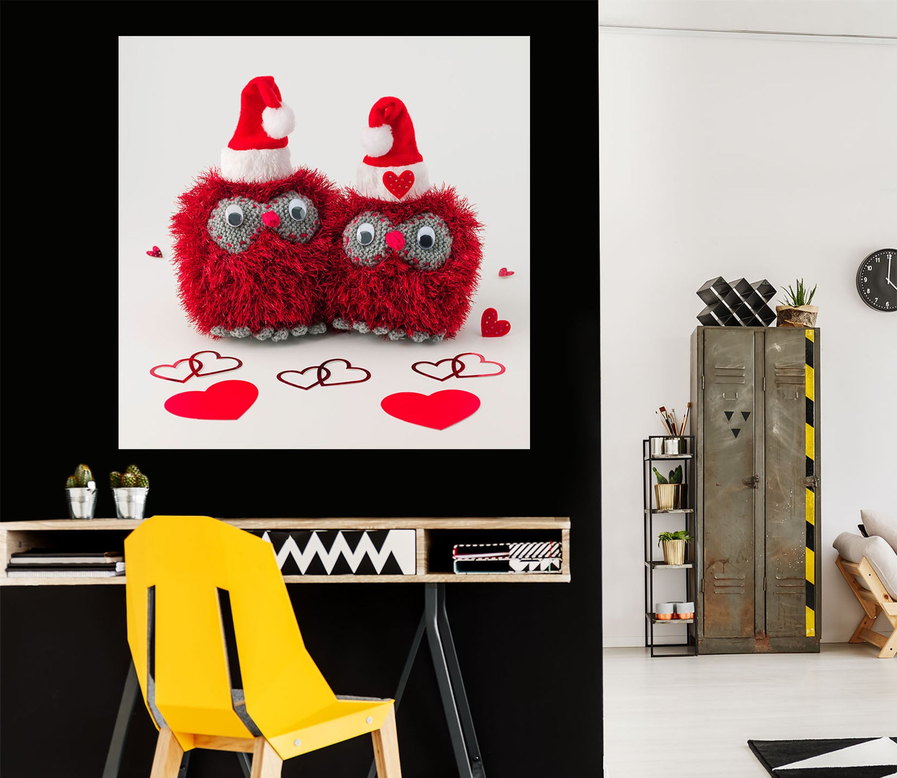 3D Red Wool 037 Assaf Frank Wall Sticker