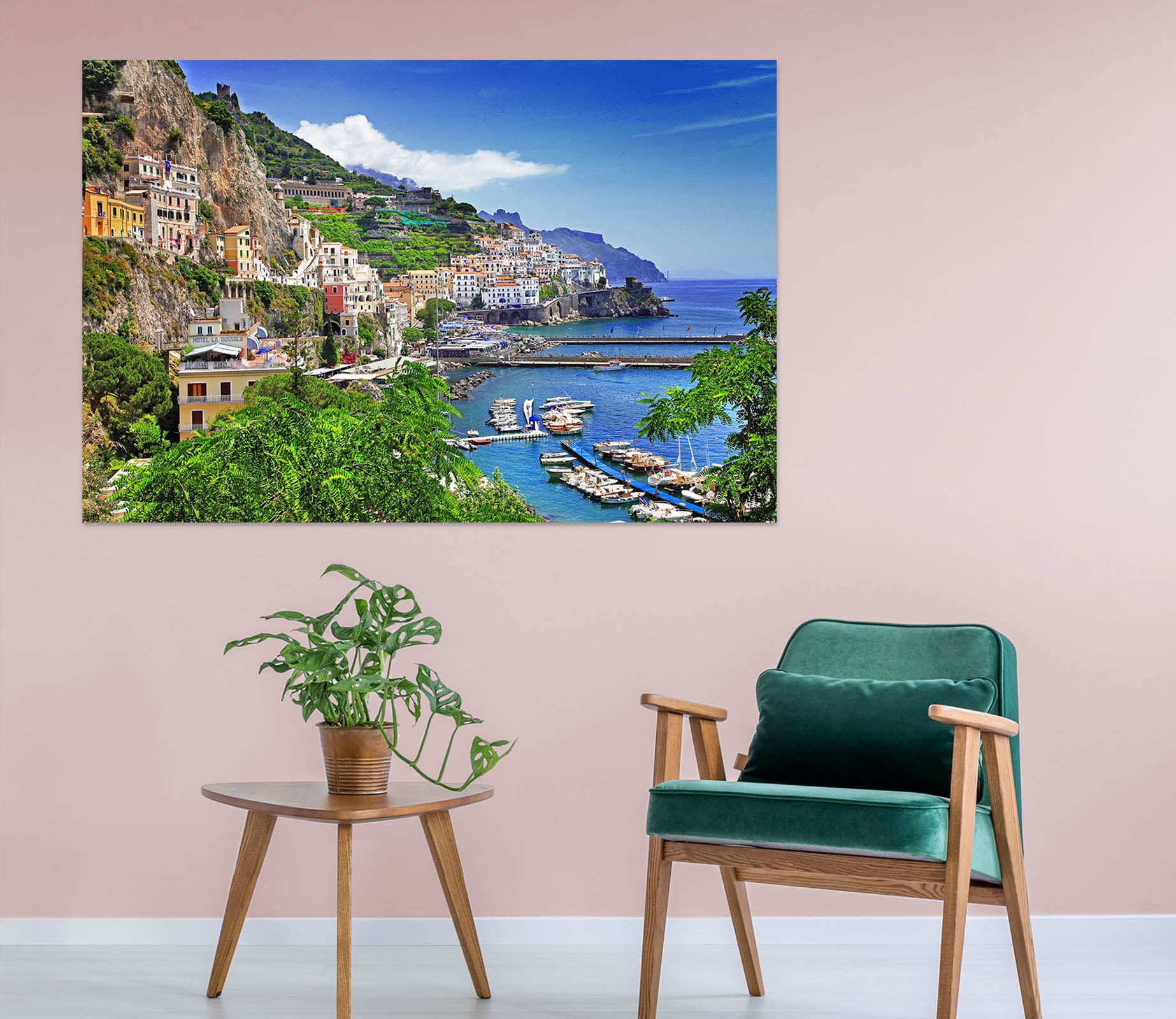 3D Seaside Town 1074 Wall Sticker