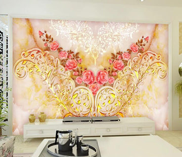 3D Pink Rose WC55 Wall Murals Wallpaper AJ Wallpaper 2 