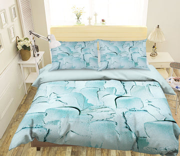 3D Light Blue Pigment 020 Uta Naumann Bedding Bed Pillowcases Quilt