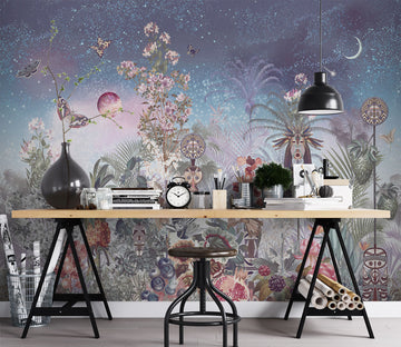 3D Moon Butterfly 1572 Wall Murals