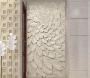 3D White Feather 225 Vehicle Wall Murals Wallpaper AJ Wallpaper 