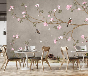 3D Pink Flowers 1441 Wall Murals