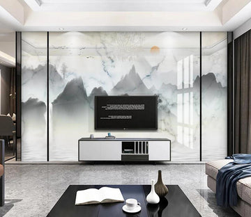 3D Looming Mountain 060 Wall Murals