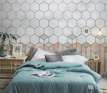 3D Yellow Diamond WC2532 Wall Murals