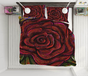 3D Red Rose 3022 Jacqueline Reynoso Bedding Bed Pillowcases Quilt Cover Duvet Cover