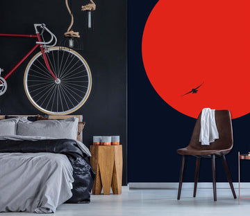 3D Red Sun 1491 Boris Draschoff Wall Mural Wall Murals