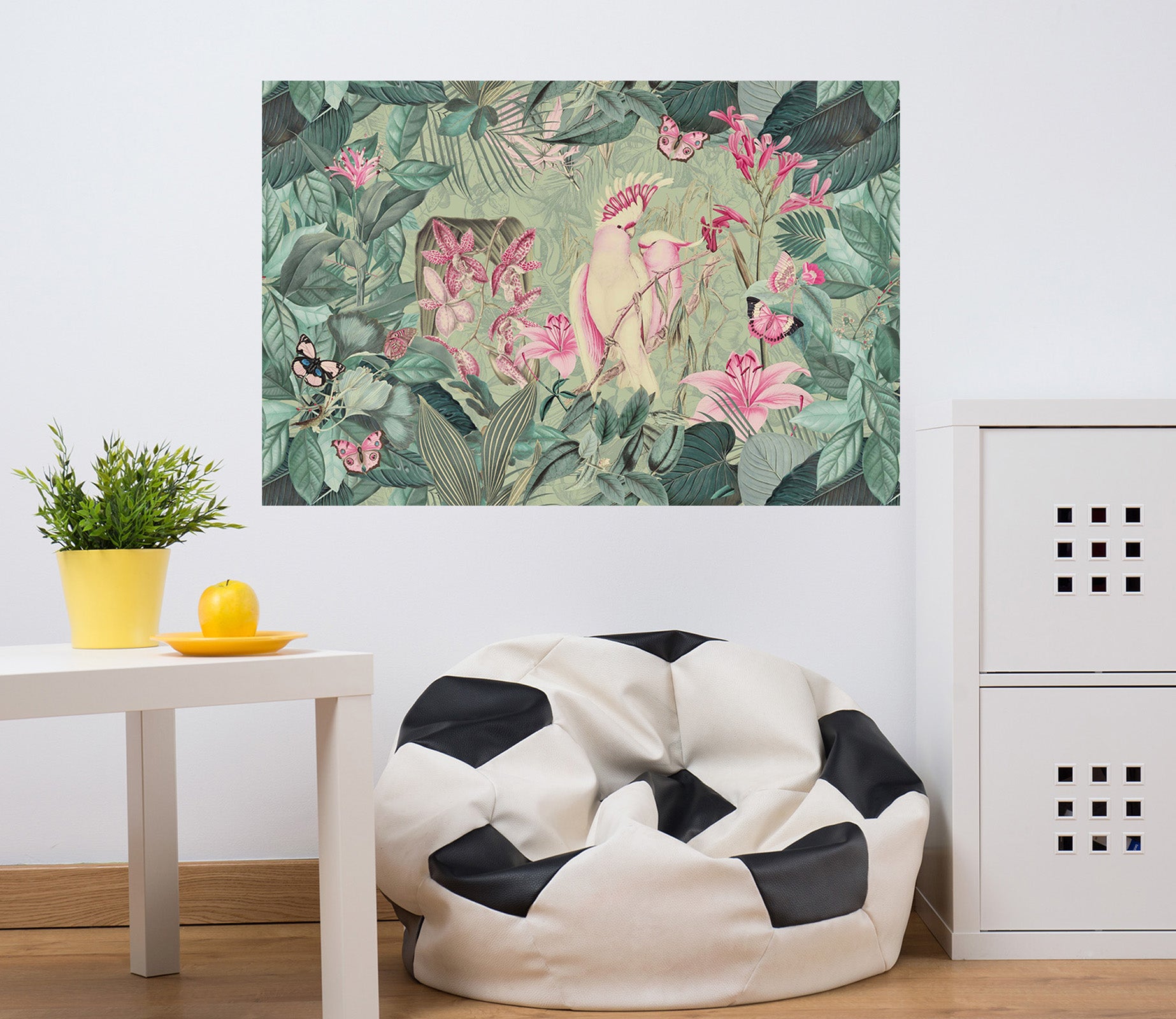 3D Cockatoos And Butterflies 017 Andrea haase Wall Sticker