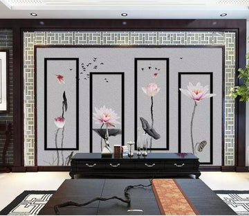 3D Lotus WC29 Wall Murals Wallpaper AJ Wallpaper 2 