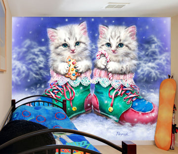 3D Cat Shoes 5456 Kayomi Harai Wall Mural Wall Murals