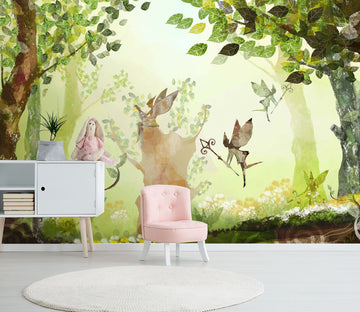 3D Cartoon Forest 055 Wall Murals Wallpaper AJ Wallpaper 2 