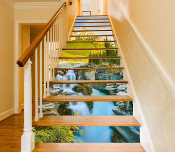 3D Charming Mountain Scenery 344 Stair Risers