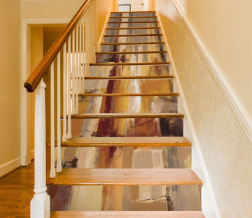 3D Interlaced Wood 037 Stair Risers