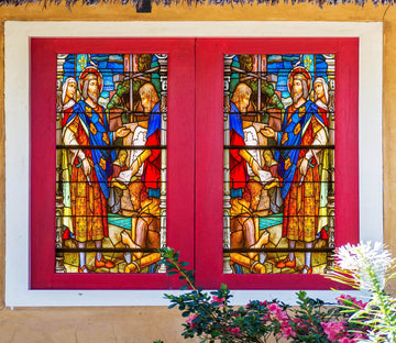 3D Apostolic Nobility 240 Window Film Print Sticker Cling Stained Glass UV Block