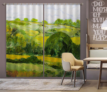 3D Ginger Green 219 Allan P. Friedlander Curtain Curtains Drapes