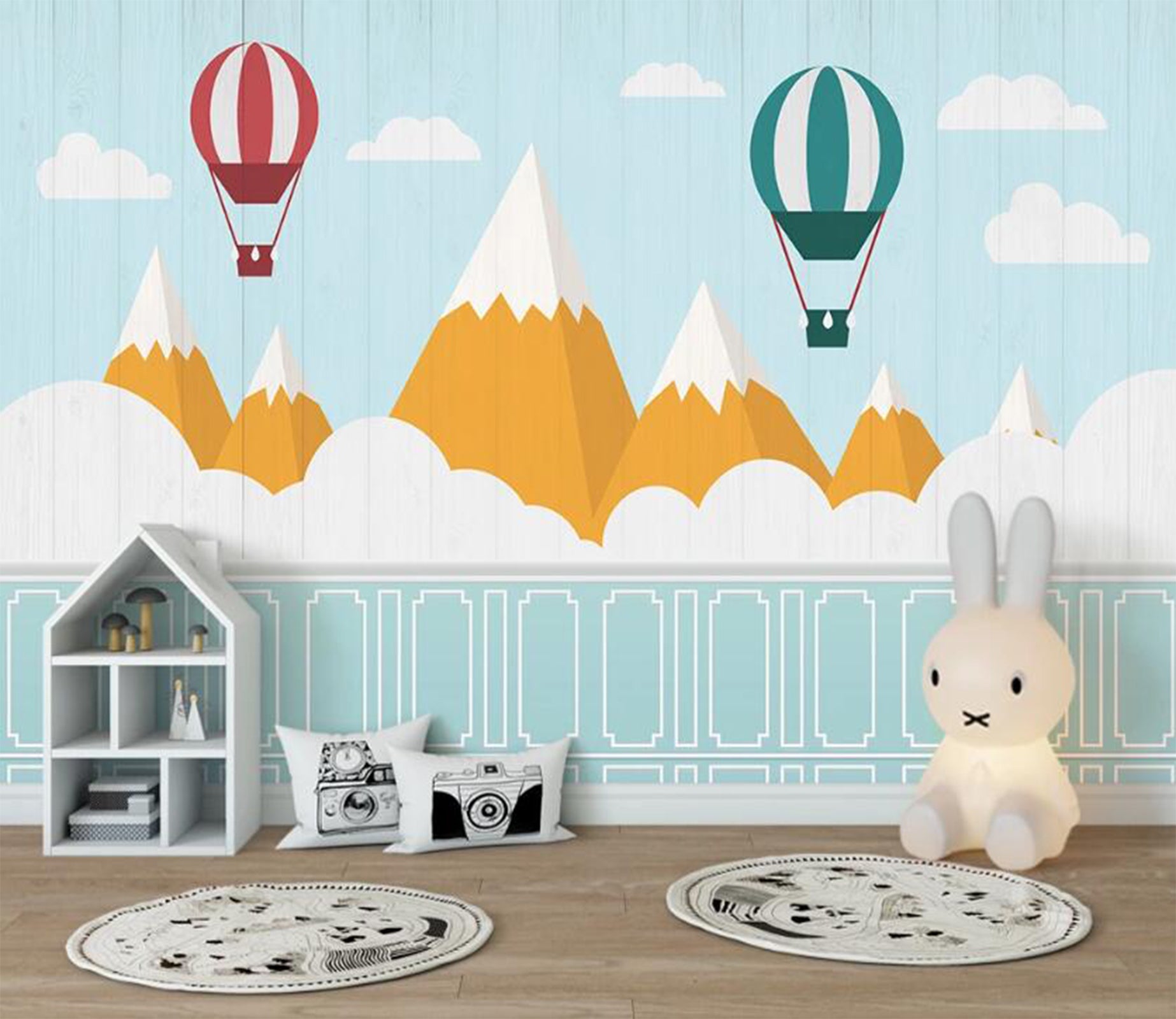 3D Pure White Mountain 2537 Wall Murals