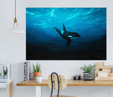 3D Ocean Whale 1816 Marina Zotova Wall Sticker
