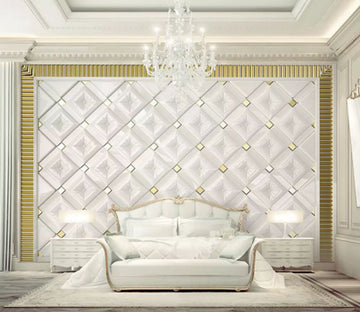 3D White Square 2146 Wall Murals