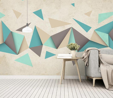 3D Three-dimensional Triangle 416 Wall Murals