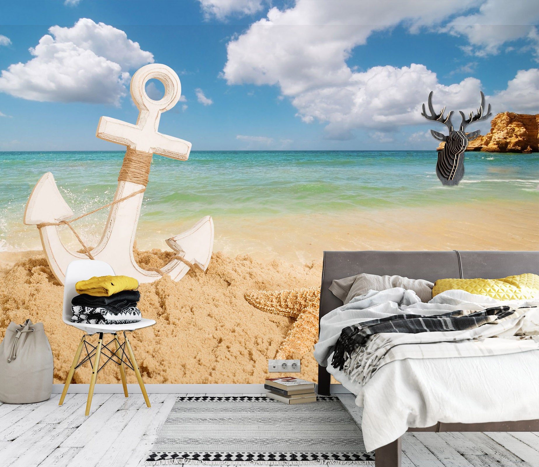 3D Sandy Beach 1723 Wall Murals