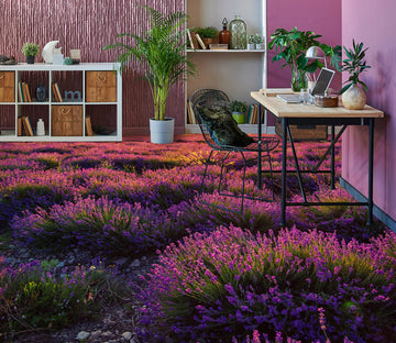 3D Rich Purple Flowers 1214 Floor Mural  Wallpaper Murals Self-Adhesive Removable Print Epoxy