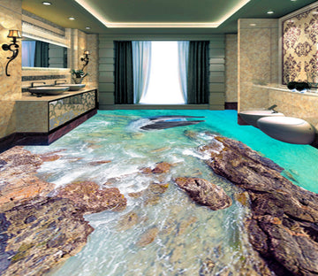 3D Shallow Sea Fish 337 Floor Mural  Wallpaper Murals Rug & Mat Print Epoxy waterproof bath floor