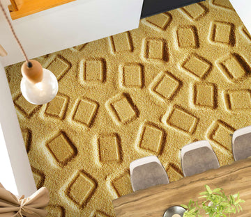 3D Sand Rectangle Print 1403 Floor Mural  Wallpaper Murals Self-Adhesive Removable Print Epoxy
