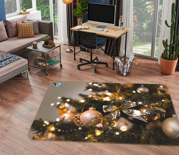 3D Ball Tree 56205 Christmas Non Slip Rug Mat Xmas