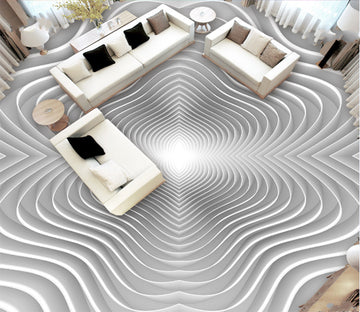 3D Zigzag Pattern 203 Floor Mural  Self-Adhesive Sticker Bathroom Non-slip Waterproof Flooring Murals