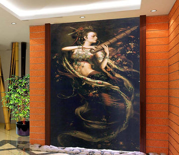 3D Beauty Playing The Flute 42 Wall Murals Wallpaper AJ Wallpaper 2 