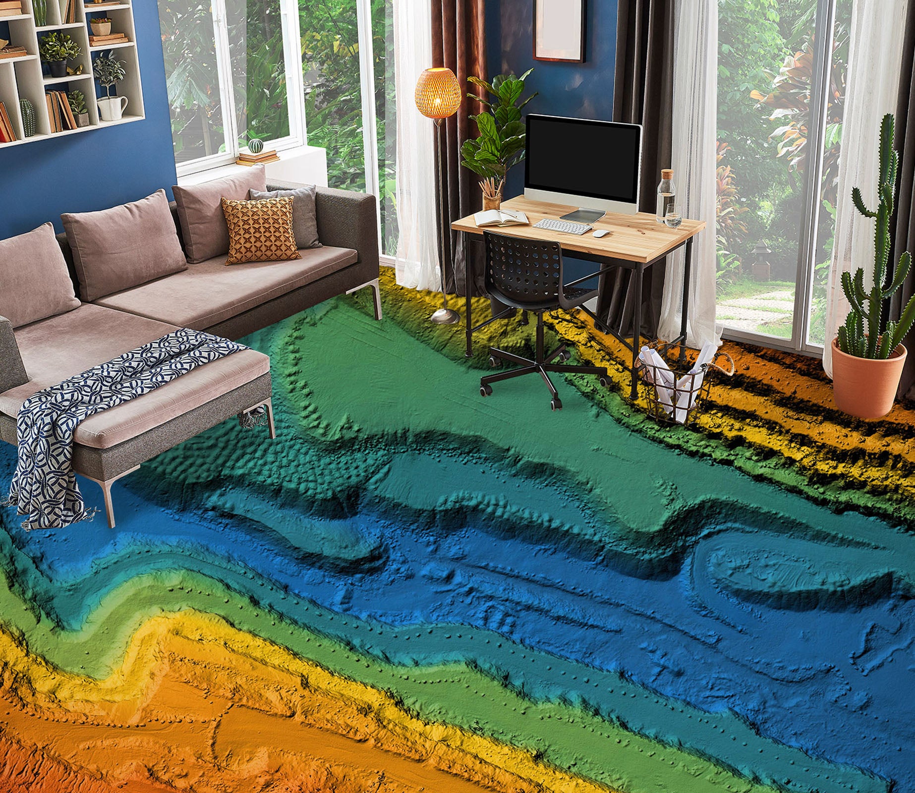 3D Color Distribution 266 Floor Mural  Wallpaper Murals Rug & Mat Print Epoxy waterproof bath floor