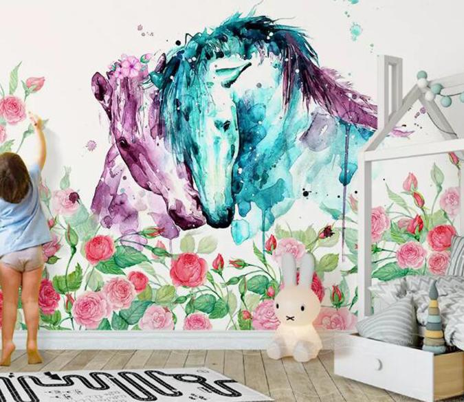 3D Horse 512 Wall Murals Wallpaper AJ Wallpaper 2 
