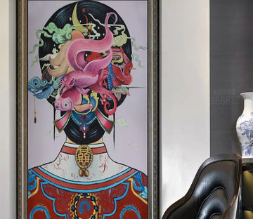 3D Ancient Headdress 506 Wall Murals Wallpaper AJ Wallpaper 2 