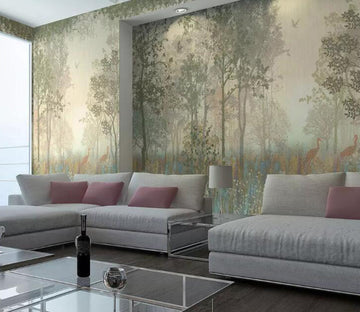 3D Sunset Woods WG27 Wall Murals Wallpaper AJ Wallpaper 2 